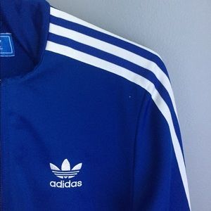 Royal blue Adidas track jacket